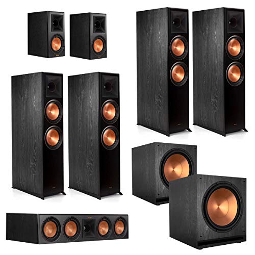 Klipsch RP-8060FA 7.2.4 Dolby Atmos Home Theater System – Ebony