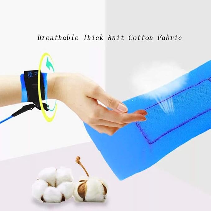2 5m Anti Perdu Enfant Barcelet Laisse Enfant Poignet De 360 Rotation Harnais De Securite Bracelet Anti Perte Confortable Pour Bebe Bleu Amazon Fr Bebes Puericulture