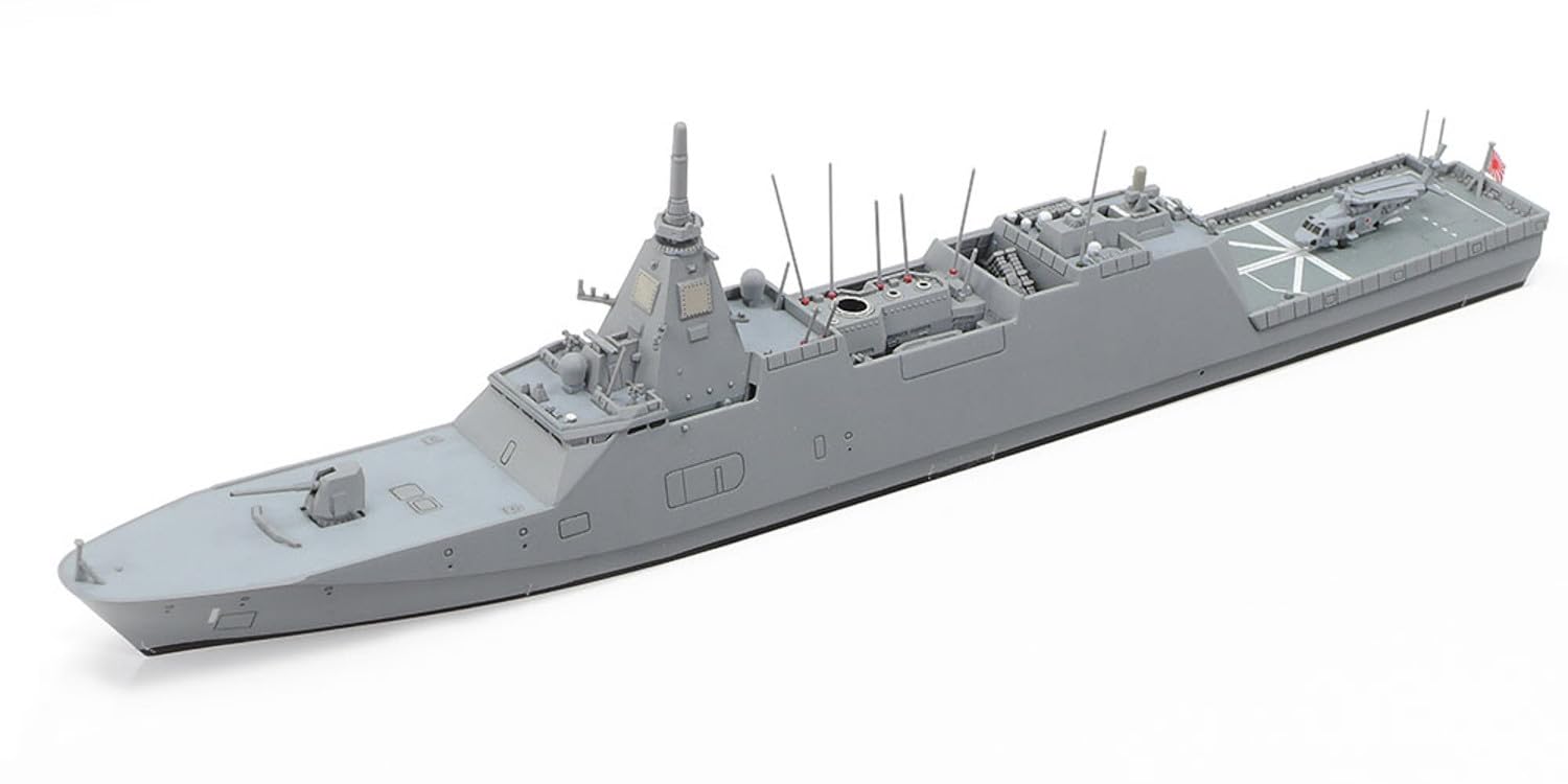 TAMIYA 31037 1:700 JMSDF FFM-1 Mogami Multi-Purpose Frega Model Building Kit Plastic Craft Hobby Gluing Plastic Kit Multicoloured Ship Model Moulded Colour