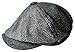 MINAKOLIFE Mens Vintage Style 'Shelby' Cloth Cap Hat Twill Cabbie Hat Gatsby Ivy Cap Irish Hunting Newsboy Stretch (58-59cm, Black)