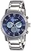 Akribos XXIV Men's AK622 'Grandiose' Chronograph Quartz Stainless Steel Bracelet Watch (Blue)