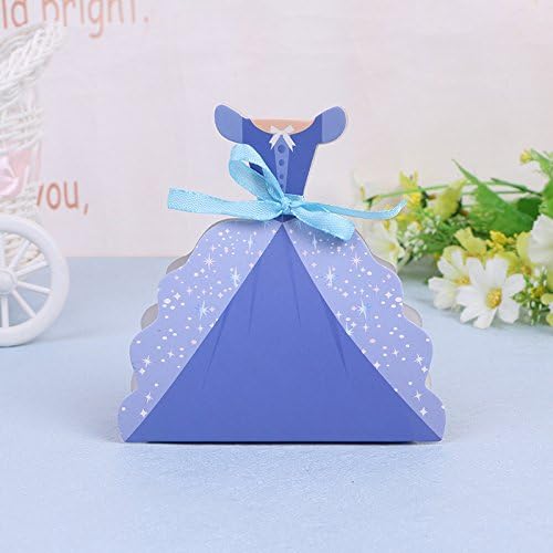 Pack-100 Paper Purple Princess Gift Boxes For Wedding Favors or Party Favors (Purple)