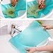 JINDIN 4pcs/lot Kitchen Refrigerator Shelf Liner Fridge Pads for Keeping Vegetables & Fruits Fresh Anti-fouling Mildew Waterproof Antibacterial Moisture Silicone Mat Washable Placemat Blue