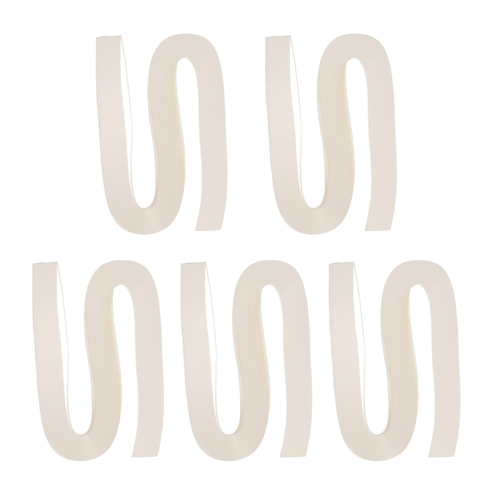 PATIKIL 600pcs Quilling Strips Paper 3mm(1/8") 54cm Origami Paper Quilling Strip for Art DIY Hand Craft Christmas, Cream White