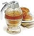 Honey Syrup Jar Dispenser Holds 1 Cup Glass Container Kitchen Storage w/ Stand