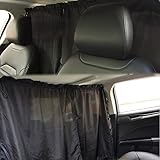 ZATOOTO Car Divider Curtains Sun Shade - Windshield Sunshade Side Window Sunshade Travel Privacy Sunshade Removable Simple Cu