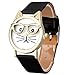 Lookatool® Cute Glasses Cat Women Analog Quartz Dial Wrist Watch (Black)