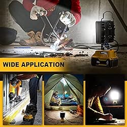 LIVOWALNY Cordless LED Work Light for Dewalt 20v