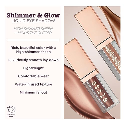 STILA SHIMMER & GLOW LIQUID EYE SHADOW, 0.153 FL. OZ.
