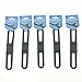 5 Pcs Silicone Gel Road Bike Mountain Bicycle Cycling Cycle Bike Phone Light Water Bottle Holder Strap Band (Black)