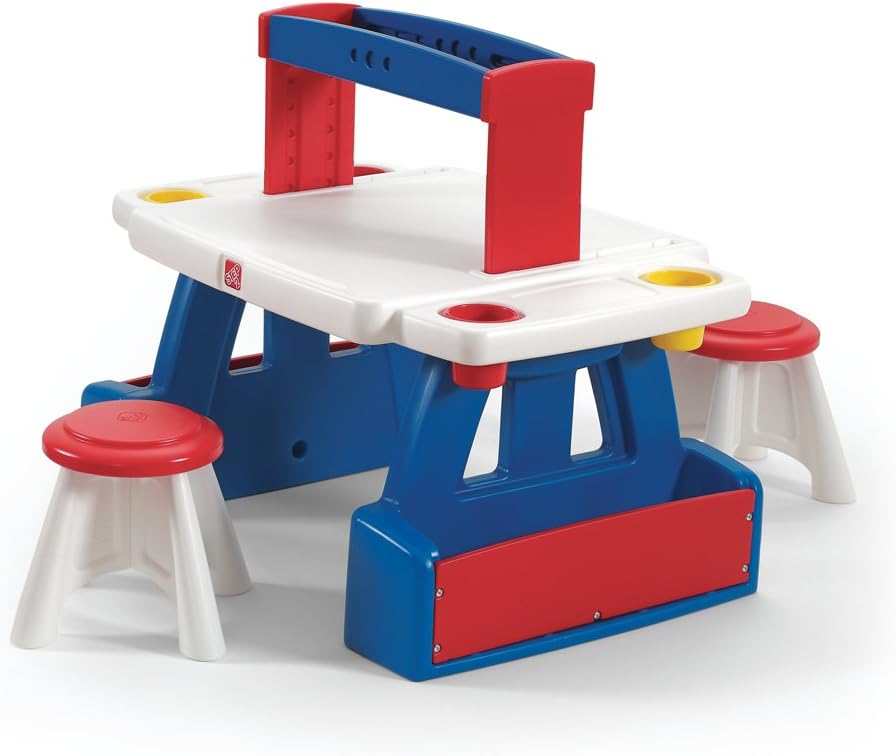 Best Creativity Desk And Easel Kids Table And Chair Set