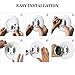 Wall Plate Cover for Nest Learning Thermostat 3rd 2nd 1st Generation 3D Stereoscopic Plastic Round Fingerprint Resistant Bracket Mount(Not Compatible with Nest E)-White