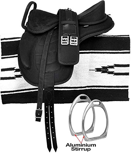 thumbnail image 2 of Treeless FreeMax English Synthetic Saddle – Pony/Adult – Handmade, Monoflap, Detachable Seat 2 of 5