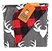 Dear Baby Gear - Reversible Baby Blankets - Soft Nursery Blanket for Newborn - Toddler Blankey - Throw Blanket for Boys & Girls - Infant Blankets - 40x30 (Deer Antlers Red & Black Buffalo Plaid)