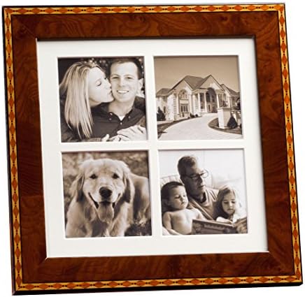 Diamante Marquetry Quad Frame 3x3