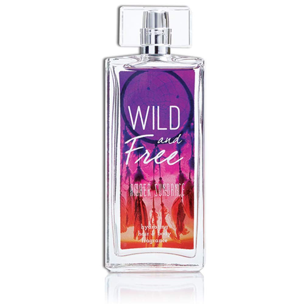 Wild and Free Hydrating Hair & Body Fragrance for Women - Amber Sundance - Fruity & Floral Body Spray - Natural Feminine Scent - 3.4 oz 100 ml