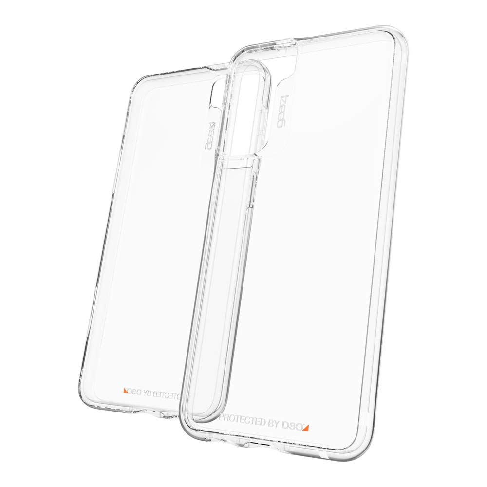 ZAGG Gear4 Crystal Palace D30 Protective Case for Samsung Galaxy S21, 5G, Slim, Shockproof, Wireless Charging, MagSafe, (Clear)