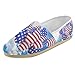 InterestPrint Women's Loafers Classic Casual Canvas Slip On Fashion Shoes Sneakers Flats