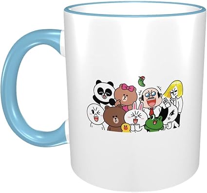 Amazon Line Friends ラインフレンズ カップ マグカップ アニメ キャラクター おしゃれ プ かわいい 軽量 コーヒー 新生活 陶器 耐熱 グッズ 容量 330ml 男女兼用 Jgdail ホーム キッチン 通販