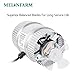 MELONFARM 4 Inch Duct Fan 100 CFM, Low Noise HVAC Metal Booster Blower for Exhaust and Intake Extra Long 6.0' Grounded Power Cord