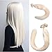 LaaVoo 50g/50s Remy Blonde Nail Tip/U Tip Hair Extensions 20