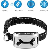 VegasDoggy 2018 Smart Chip Dog Shock Anti-Barking Collar with Beep, Vibration and Harmless Shock