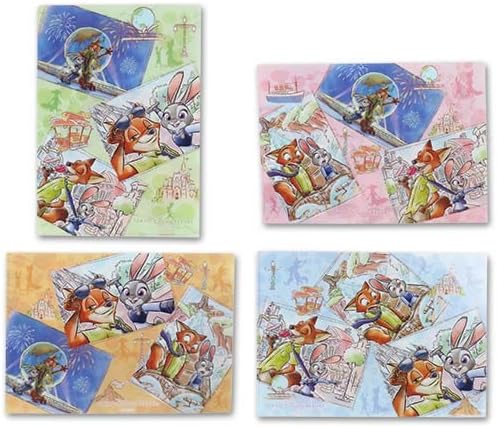 Amazon ズートピア ニック ジュディ クリアホルダー サイズ 4枚セット 東京ディズニーリゾート Tdr マイ フェイバリット キャラクター クリアファイル アニメ 萌えグッズ 通販
