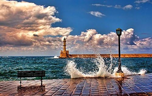 beautiful lighthouse - Print on Canvas 35x24inch: Unframed