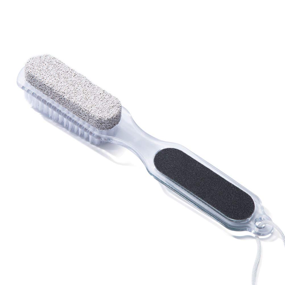 Photo 1 of 4 in 1 Foot File Pumice Stone Nail Brush Handheld Remover Pedicure Tool Reducer for Exfoliation