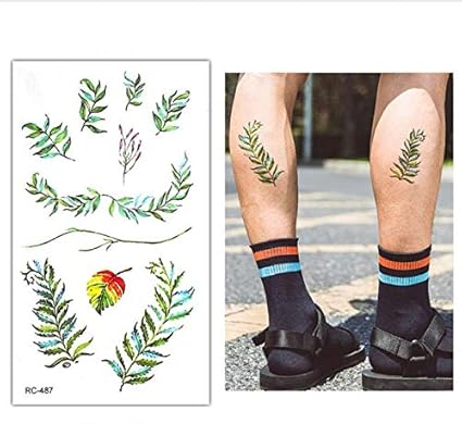 Upupupup Fleur Colorée Corps Tatouage Tatouage Temporaire
