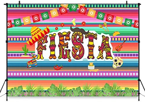 Comophoto Fiesta Party Photo Backdrop Birthday Banner Luau Event