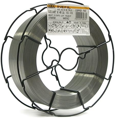 INEFIL COPPER FREE ER70S-6 .045-Inch on 40-Pound Random Wound - on Wire Basket - Carbon Steel Mig Solid Welding Wire