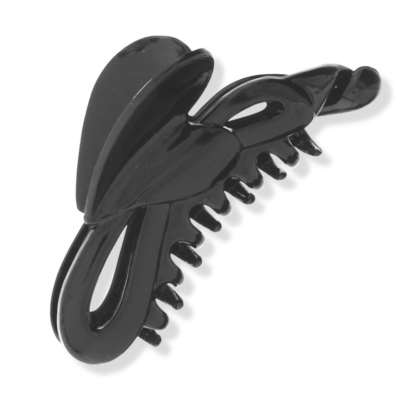 Topkids Accessories Banana Hair Clip for Women and Girls, Girls Hair Accessories, Hair accessories for Women, Hair Styling Accessories, Banana Clips for Hair (Black Butterfly Banana Clip 11cm 4.5")