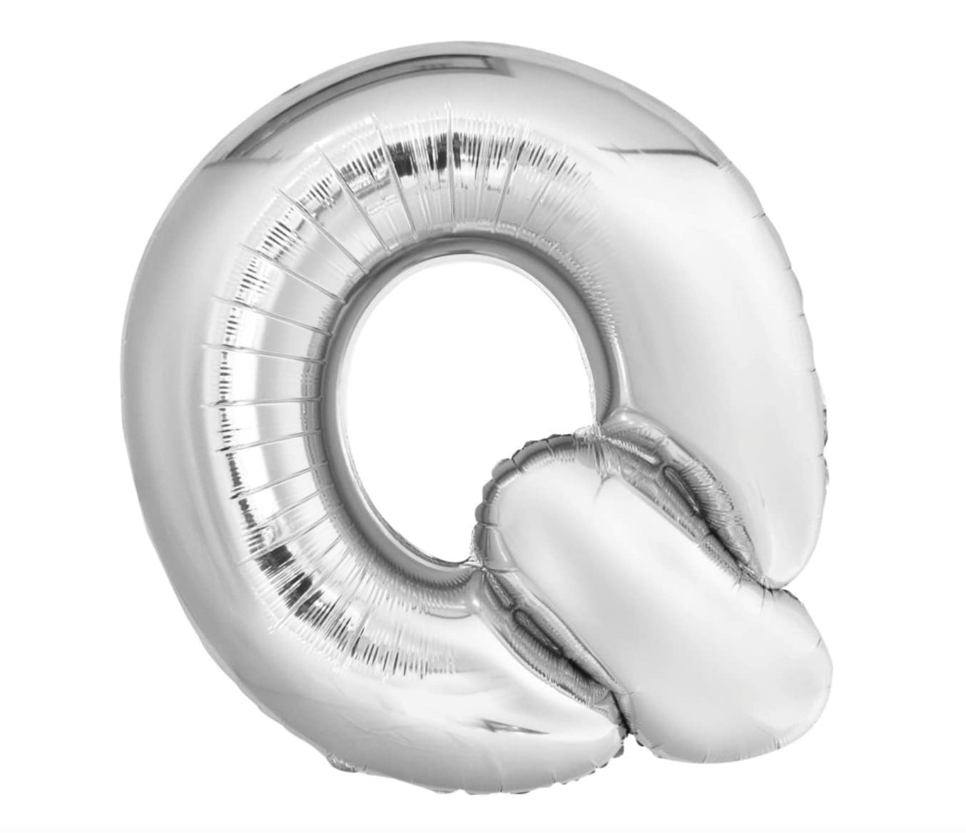 Unique Party 57524 - 34" Giant Silver Foil Letter Q Balloon