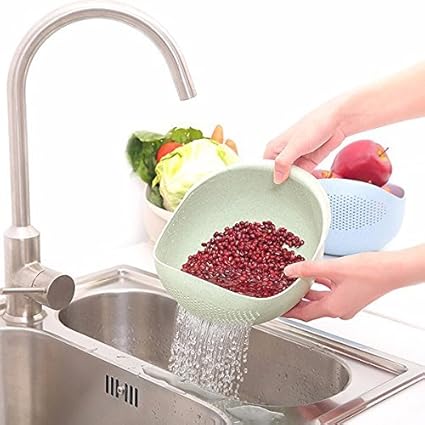 EVANA Fruits Vegetable Noodles Pasta Washing Bowl & Strainer Good Quality & Perfect Size for