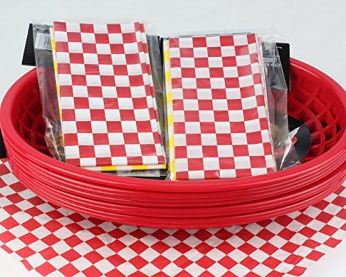 Restaurant Style Serving Baskets (8) With Wax Liners(24)
