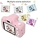WABOLIN Kids Digital Video Camera for Girls Age 3-8 , Mini Rechargeable Children Camera Shockproof 8MP HD Toddler Cameras Child Camcorder (16GB Memory Card Included) Pink
