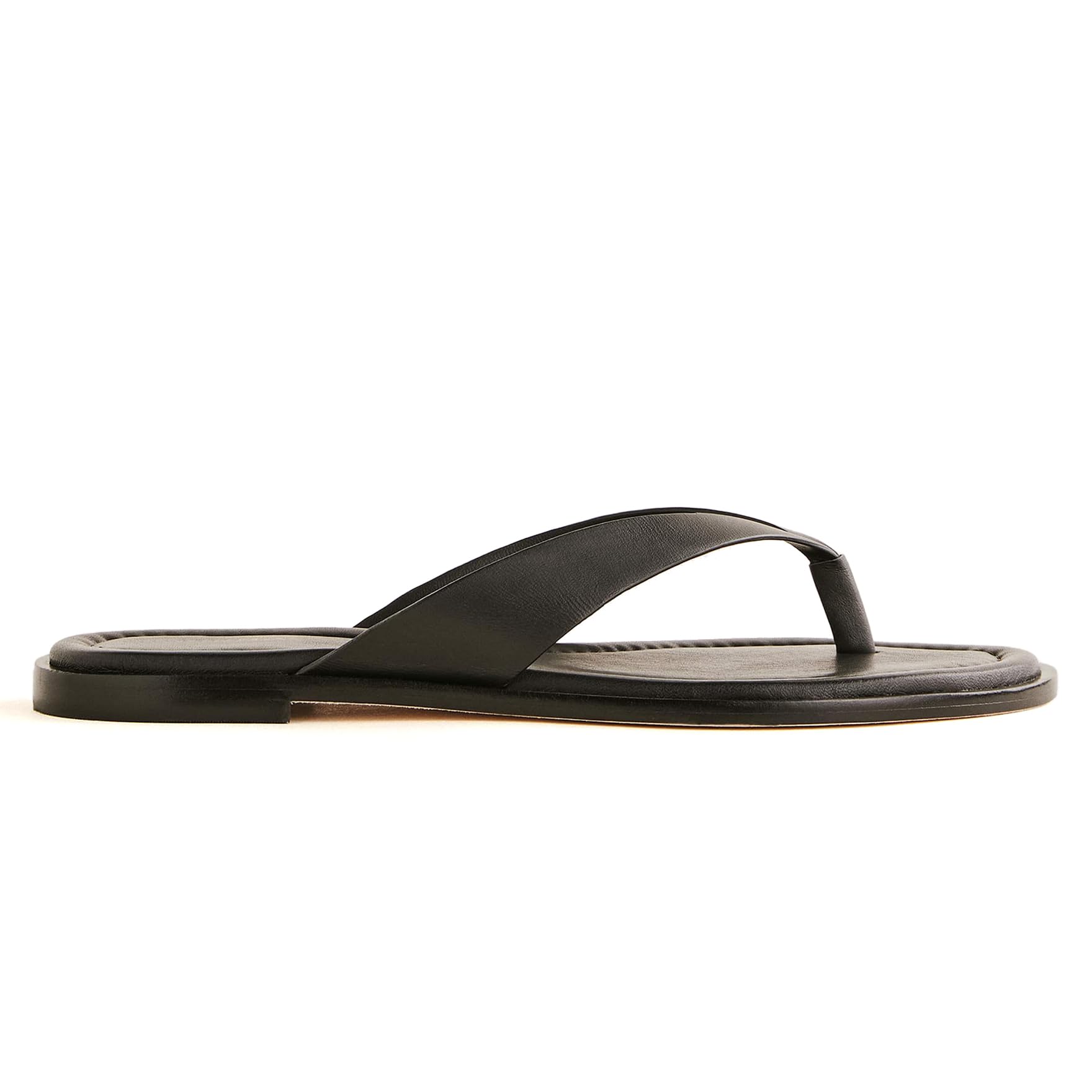 Photo 1 of VOMIYALL Black Flip Flops Sandals for Women Comfortable Slip on Open Toe Thong Sandals Casual Summer Dress Flats Sandal Shoes.