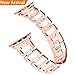 Hotodeal Watch Band Compatible for Apple Watch Series 3/2/1, Rose Gold 38mm