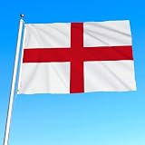 SHATCHI England Flag St George’s Cross 8 x 5ft Polyester with Brass Eyelets view 6