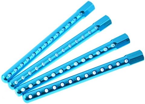 4Pcs Blue Aluminum Body Post Mounts RC HSP 1/10th 4WD Car Upgrade Parts