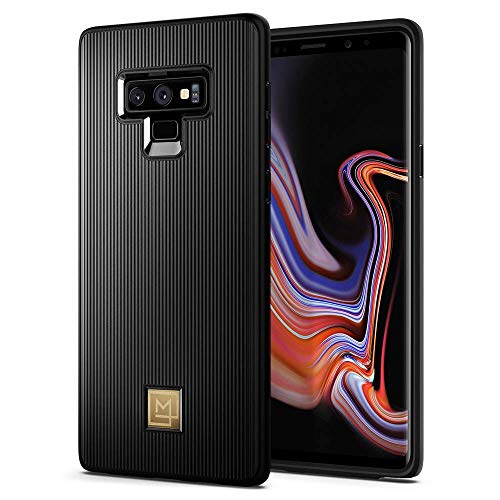 Spigen [LA Manon Classy Funda Samsung Galaxy Note 9 con un diseño Elegante y fácil Agarre - Black