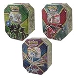 Pokemon Shiny Kalos EX Tins TCG Game 2016 - ALL 3 TINS Xerneas, YVeltal, & Zygarde!