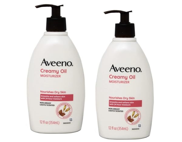 AVEENO CREAMY MOISTURIZING OIL – 12 OZ – 2 PK