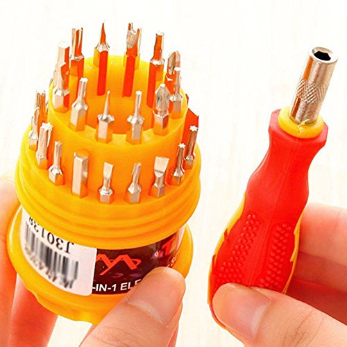 New Metal Small Practical Tools 31 in 1 Electric Combination Screwdriver Set Kit