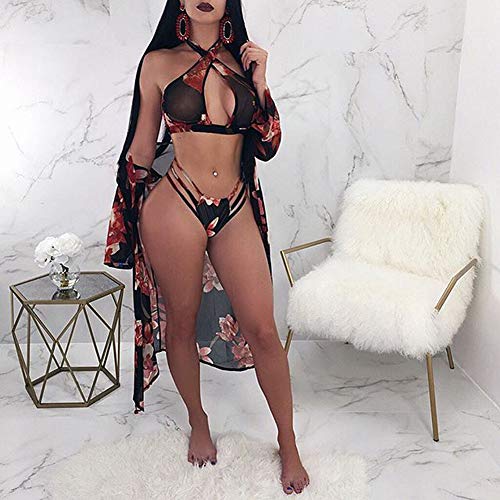 Women's Swimsuits Cover Ups Set - Dyeing High Waisted Bikini Bathing Suit Swimwear Beach Dress