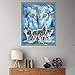 Franterd 25x30cm Lovely Animal Wolf - DIY 5D Diamond Painting By Number Kits - Paint with Diamonds Cross Stitch - Embroidery Crystal Rhinestone Pasted Drilled Arts Craft for Home