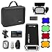 Flashpoint eVOLV 200 R2 TTL Pocket Flash Strobe Light Kit, 200Ws Speedlight,1/8000 HSS,500 Full Power Flashes,2900mAh Battery, Bundle w/Glow HexaPop 24 II & OTA Adapter for Strobe Light Photography