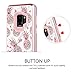 GUAGUA Galaxy S9 Case Samsung S9 Case Pineapple for Girls Women, Marble Glossy Cover Hybrid Three Layer Hard PC Soft TPU Shockproof Protective Phone Case for Samsung Galaxy S9(2018) Rose Gold