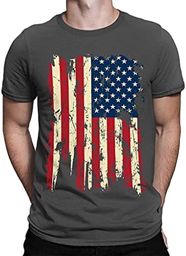 Boomboom Cool Stylel Men Short Sleeve T Shirt Blouse for Independance Day